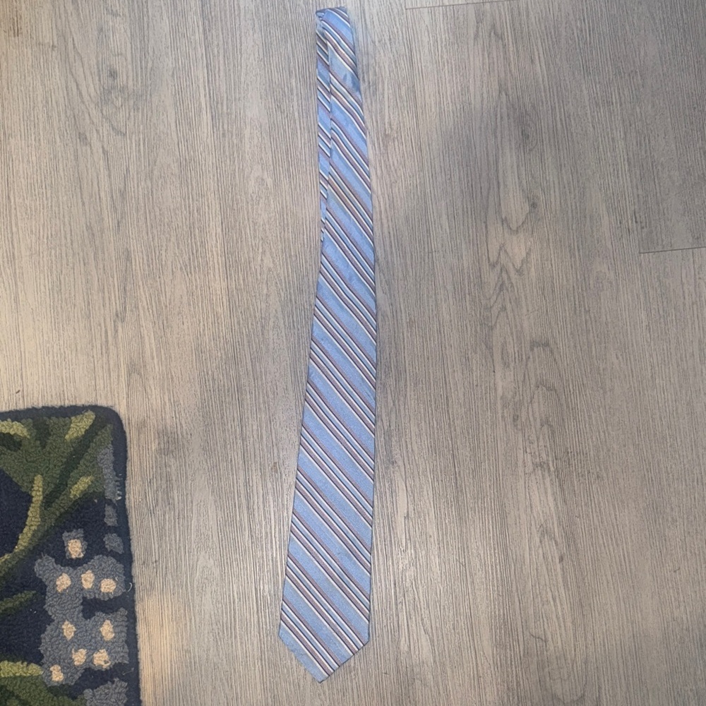 Authentic Versace Striped Blue and Gray Men's Tie